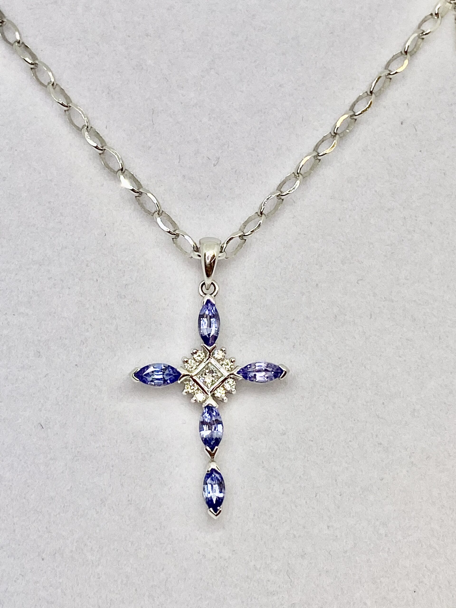 Tanzanite Pendant, Natural Tanzanite Cross Pendant Necklace in Silver With  Yellow Gold Plating for Women, December Birthstone - Etsy | Tanzanite  pendant, Blue topaz bracelet, Silver gemstone jewelry