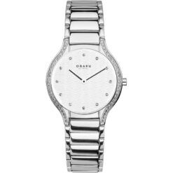 OBAKU LADIES ACACIE DRESS WATCH WITH CRYSTALS