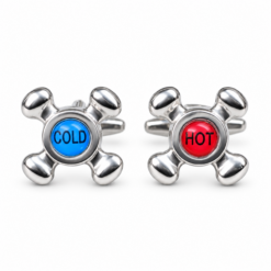Hot-Cold Tap Cufflinks