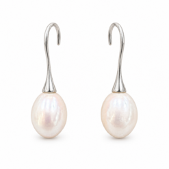 Sterling Silver Fresh Water Drop Earrings