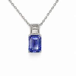 Tanzanite & Diamond Pendant