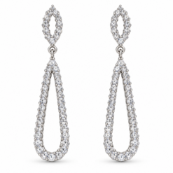 Sterling Silver & Cubic Zirconia Drop Earrings