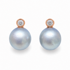 Diamond & Pearl Earrings