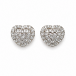 Diamond Heart Earrings