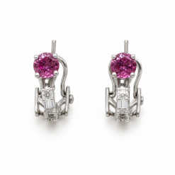 Ruby & Diamond Earrings