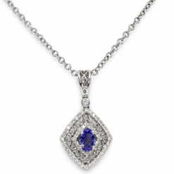 Tanzanite & Diamond Pendant