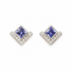 Tanzanite & Diamond Earrings