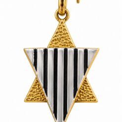 9ct Yellow & White Gold Star of David Pendant