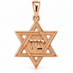 9ct Rose Gold Star Of David