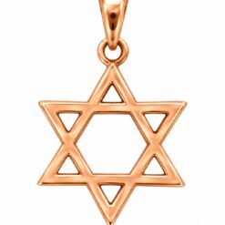 9ct Rose Gold Star of David