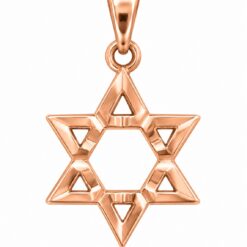 9ct Rose Gold Star of David