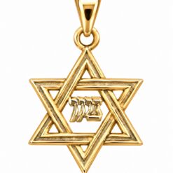 small 9ct Yellow Gold Star of David