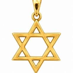 9ct Yellow Gold Star of David Pendant