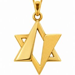 Gents 9ct Yellow Gold Star of David